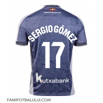 Real Sociedad Sergio Gomez #17 Tricou Fotbal Replică 2025-26 Barbati Deplasare